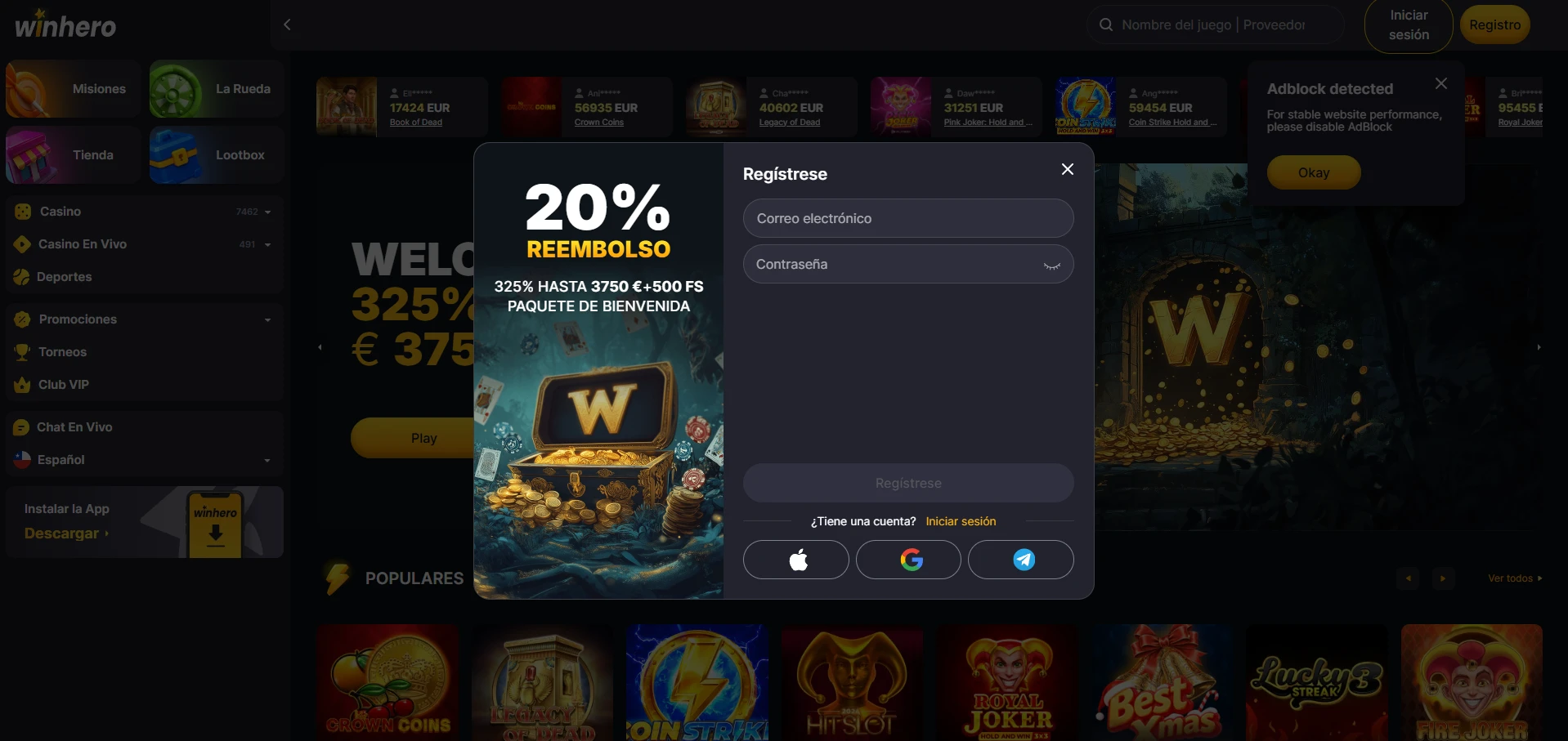WinHero screenshot
